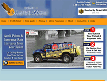 Tablet Screenshot of etrafficlaw.com